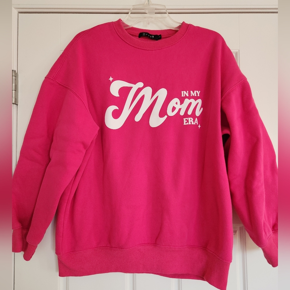 Pink 'Mom Era' Sweatshirt